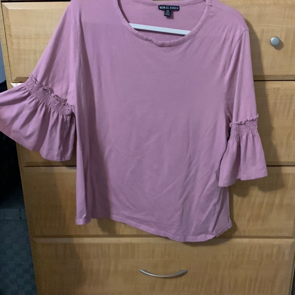 Rose colored shirt